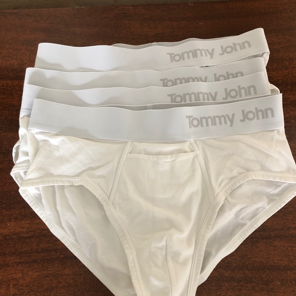 4 PAIR TOMMY JOHN COOL COTTON MEN'S BRIEFS  SIZE M/M